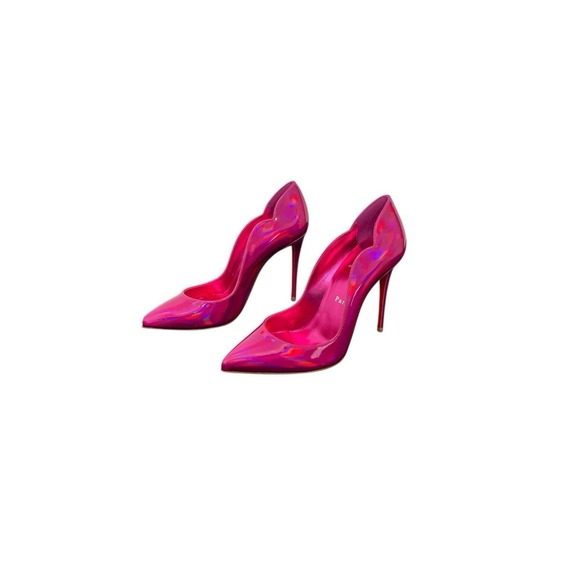 Christian Louboutin Hot Chick Patent Psychic Fuxia Pink Pumps Size 36.5 US 6.5 - Picture 2 of 11